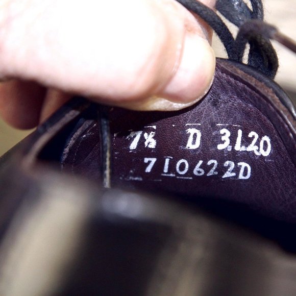 Allen Edmonds MSP BLUCHER 7.5 D Black * new Flannel Bags (add $15 Cedar Trees) main image 9
